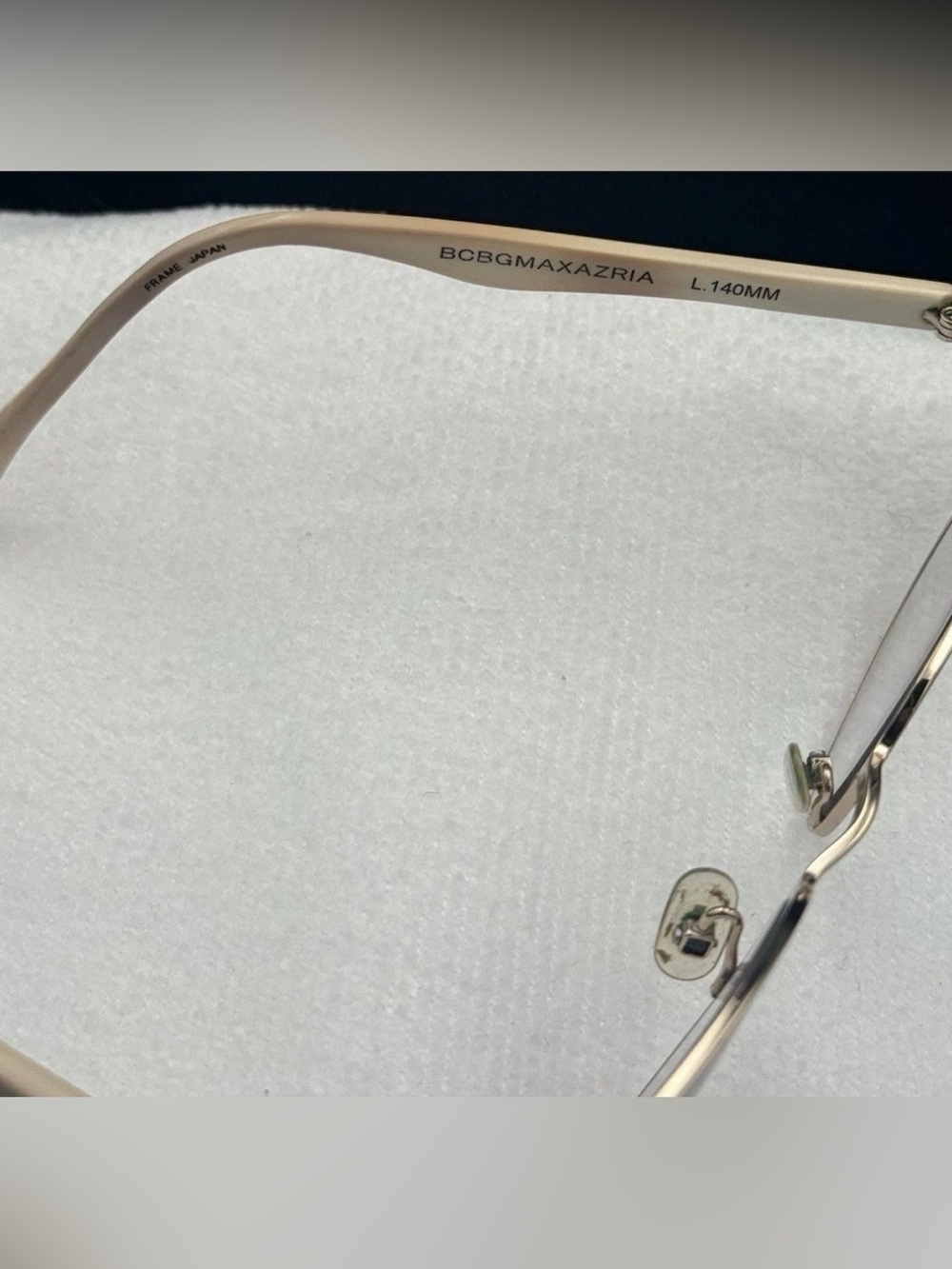 BCBGMAXAZRIA Eyeglasses Talia Ivory Designer Frames Only White 51-19-140 - Picture 7 of 9